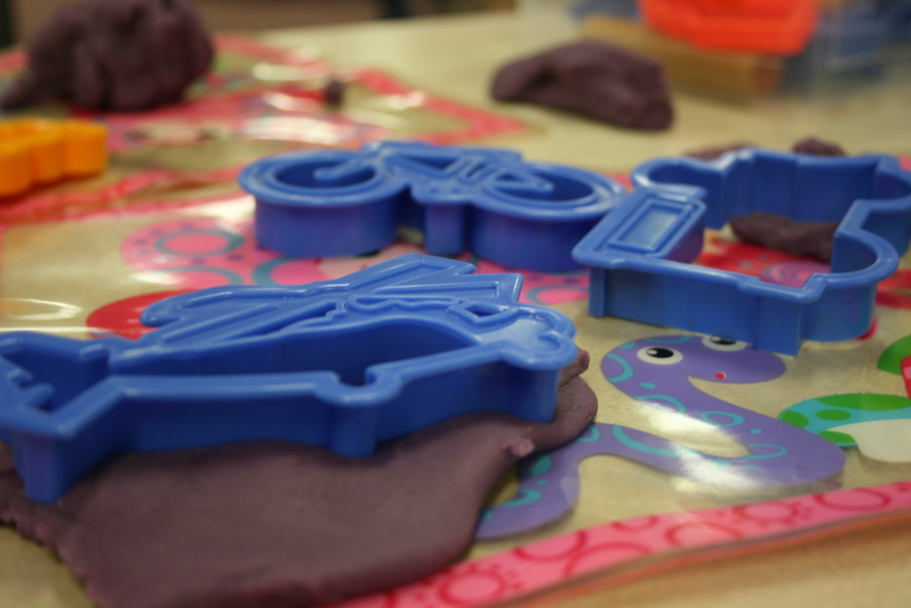 Games and activities at Park Meadows Christian Playschool - art playdough