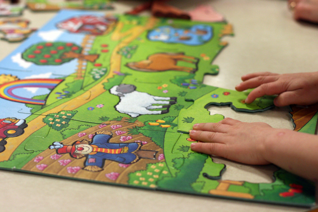 Games and activities at Park Meadows Christian Playschool - puzzles